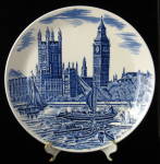 Click here to enlarge image and see more about item 8316: Big Ben Commemorative Plate 1959 Transferware Johnson