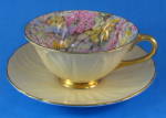 Click here to enlarge image and see more about item 8388: Shelley Oleander Rock Garden Chintz Cup And Saucer