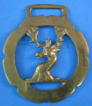 Horse Brass Duke Of Westminster Stag Head Vintage