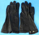 Italian Kid Leather Gloves Vintage Black Stitch Detail