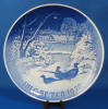 Click to view larger image of Bing Grondahl Plate Christmas Pheasants Snow 1970 (Image3)