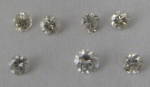 Click here to enlarge image and see more about item 8541: Genuine Diamonds Lot Of 7 Full Cut Round Natural