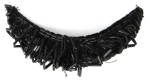Antique Black Bead Epaulet Bugle Beads English Curve