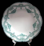 Antique Teal Transferware Plate Regis Johnson Brothers 1891