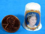 Queen Elizabeth II Golden Jubilee Thimble Bone China