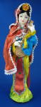 Souvenir Costume Doll Taiwan Woman W/ Instrument 1960s