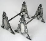 Knife Rest Pair Classical Design English Silverplate