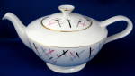 Teapot Royal Standard Retro Pink Grey Black Lines