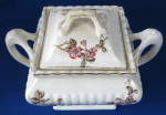Click to view larger image of Antique English Sucrier Sugar Box Tea Caddy Transferwar (Image2)
