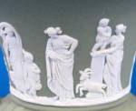 Click to view larger image of Wedgwood Green Jasperware Classical Vase Urn England (Image3)