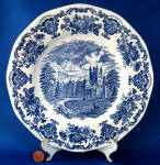 Dinner Plate Wedgwood Royal Homes Of Britain Blue Transferware
