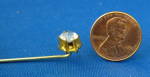Stick Pin Lapel Pin Hand Prong Set Rhinestone Hatpin