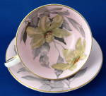 Click to view larger image of Cup and Saucer Pale Pink Windsor Lilies Orange Stamens (Image4)