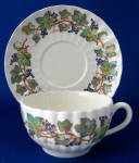Spode Cup And Saucer Monticello Vines Vintage England
