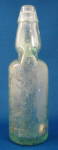 Click here to enlarge image and see more about item 9234: Codd Bottle Clear Marble Mack's Manchester England Grn