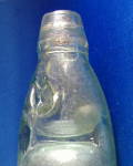 Click to view larger image of Codd Bottle Clear Marble Mack's Manchester England Grn (Image6)