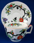 Mason's Cup And Saucer Birds Branches Antique Ironstone