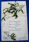 Postcard Christmas German 1911 Embossed Mistletoe