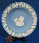 Plate Wedgwood Blue Jasper Jasperware Dish Cherub Mask