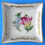 Vintage Dresden Pin Dish Austria Teabag Caddy Ring Dish