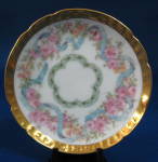 Butter Pat GDA Haviland Limoges Fancy Floral Gold Roses