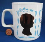 Click here to enlarge image and see more about item 9446: Mug Charles And Diana Souvenir Birth William Blue Gold