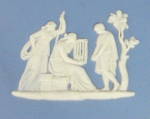 Click to view larger image of Wedgwood Jasperware Scalloped Blue Box Group With Cage (Image3)