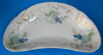 Antique Lilacs Bone Dish Crescent Bowl K T & K USA