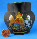 Wedgwood Black Jasper Jug Royal Crest Niagra Canada