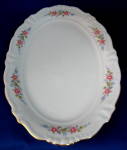 Oval Platter Winterling Mayerling Vintage Floral Swags