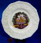 Plate Mason's Oak Polychrome Transfer Embossed Border