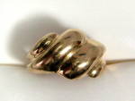 Click to view larger image of Knot Ring 14kt Gold Pinkie Ring American 1970s (Image2)