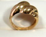 Click to view larger image of Knot Ring 14kt Gold Pinkie Ring American 1970s (Image4)
