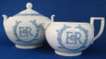 Cream Sugar Coronation Queen Elizabeth II Wedgwood 1953