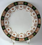 Click to view larger image of Imari Dinner Plate Colclough England Swags Gold Antique 1890s (Image1)