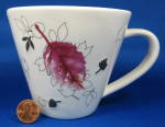 Click to view larger image of Starbucks Leaves Mug 2007 Red Black And Cream Raised Leaves (Image4)