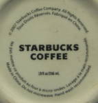 Click to view larger image of Starbucks Leaves Mug 2007 Red Black And Cream Raised Leaves (Image6)